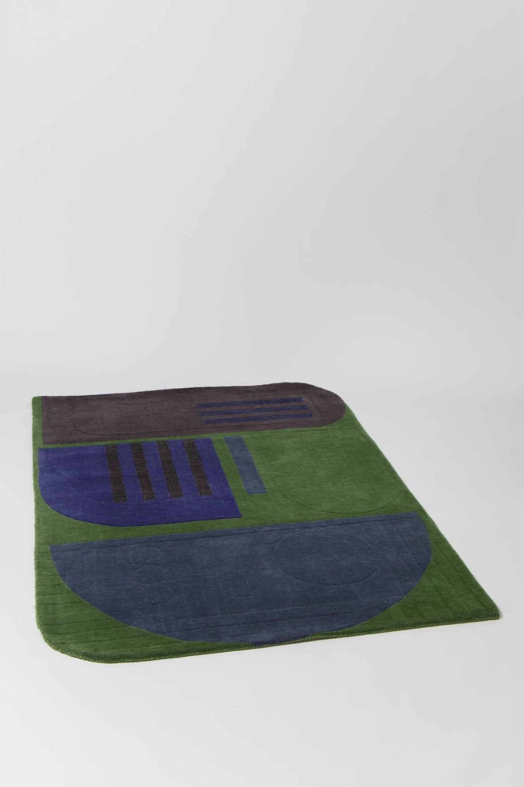 Mélodie Green Wool Rug 140x200 | Mapoésie Paris