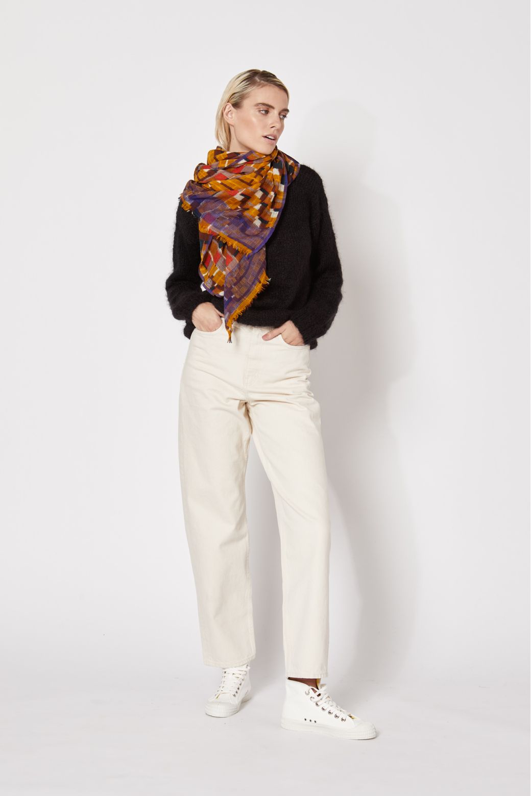 MUSTARD OCTAVE SCARF