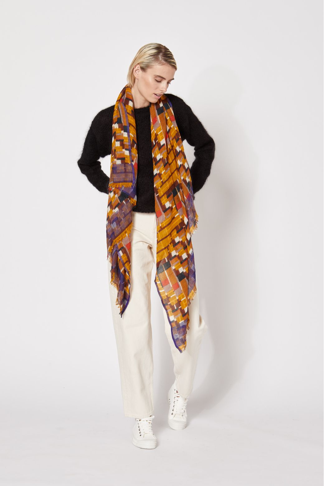 FOULARD OCTAVE MOUTARDE
