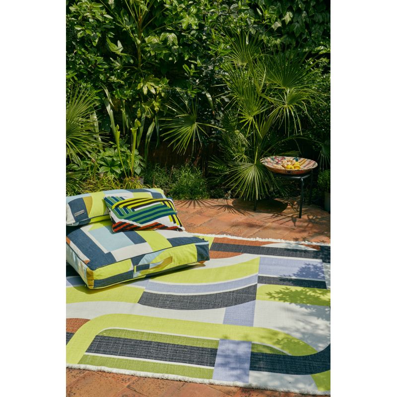 Lime Supersonic Outdoor Rug