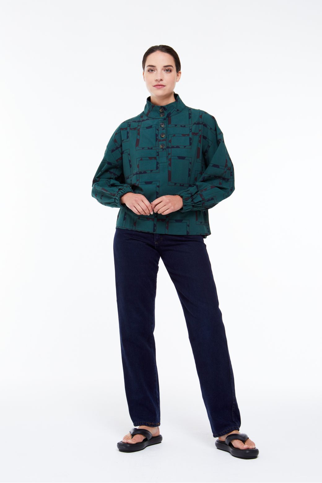 Top Valencia Demi-Lune Vert De Gris