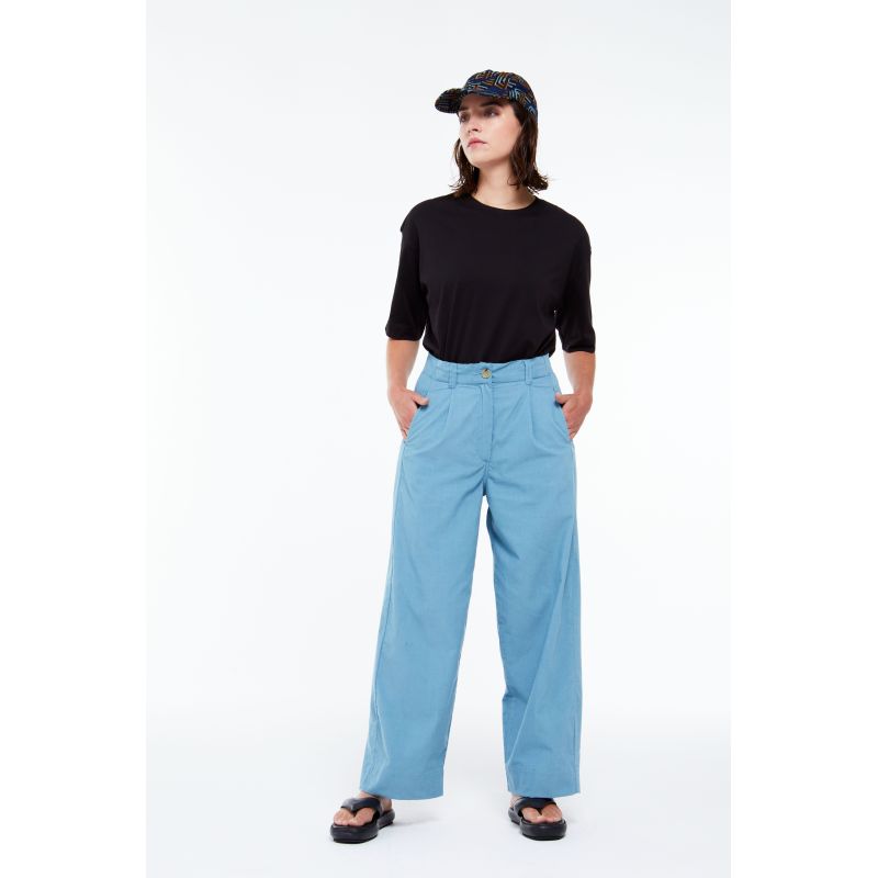 Pantalon Victor Madone Bleu Gris
