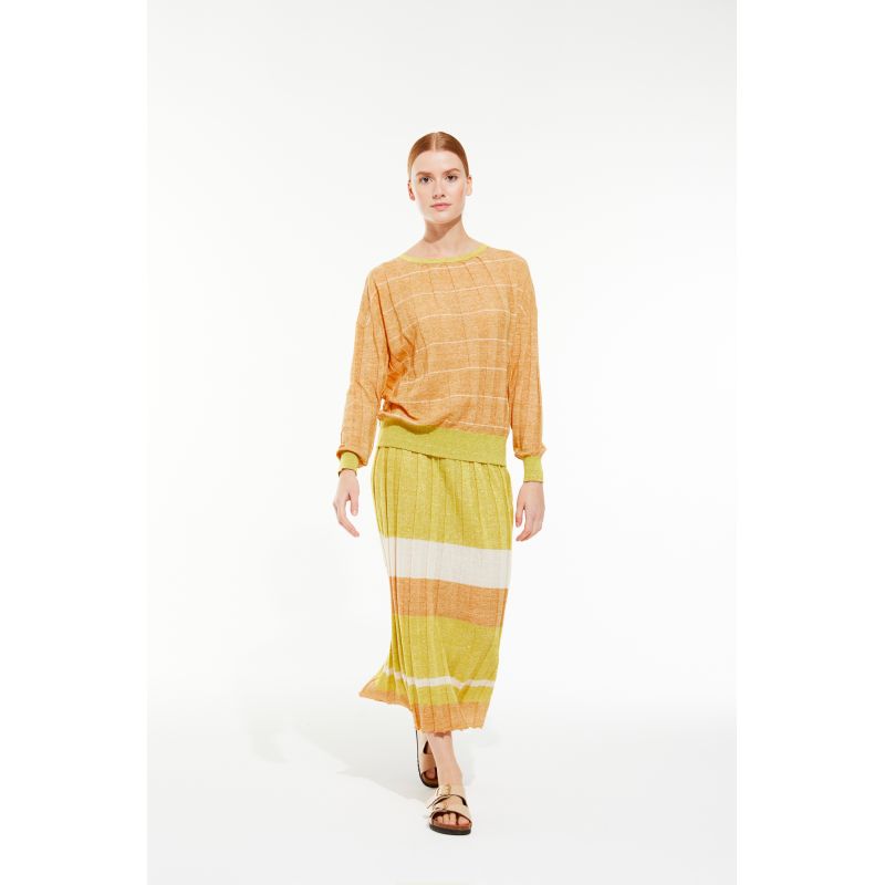 Jupe Lisa Jaspe Ambre Naturel