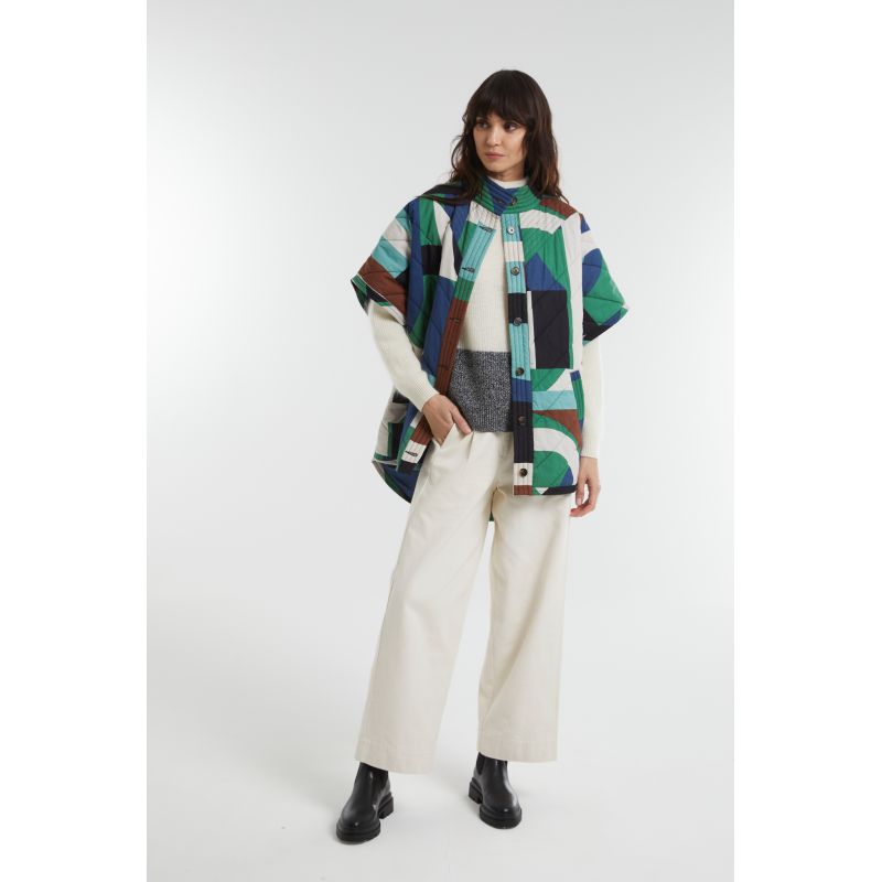 Manteau Erin Supersonic Bleu Vert