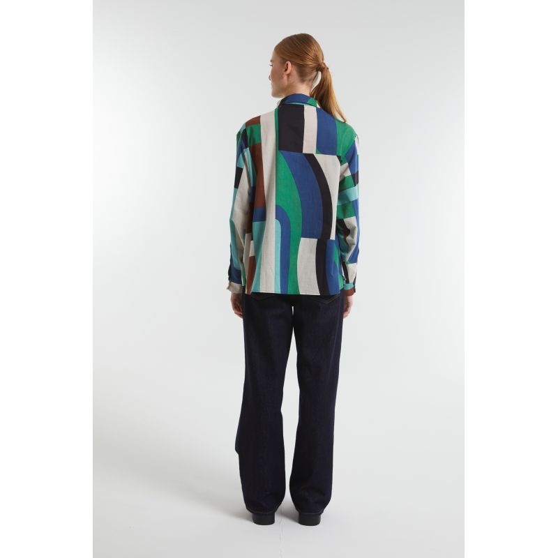 Chemise Rosalie Supersonic Bleu Vert