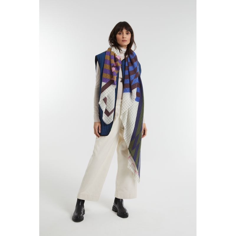 FoulardShibuya Bleu Kaki