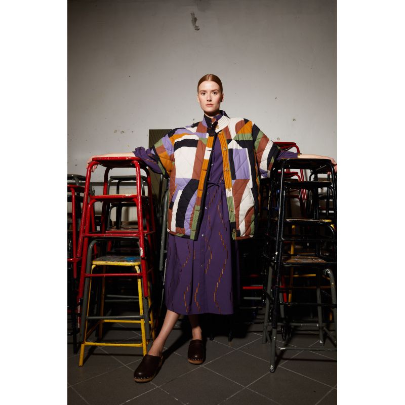 Manteau Erin Supersonic Brun Violet