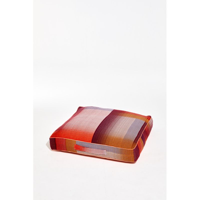Echo Burgundy Floor Cushion 80/80/12Cm
