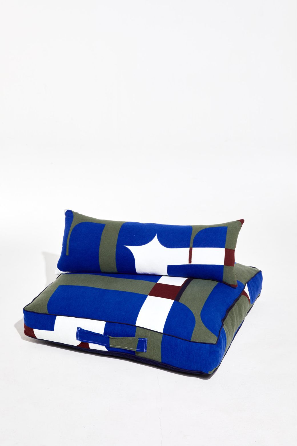 Chance Blue Floor Cushion 80/80/12Cm