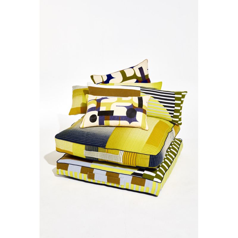 Echo Lime Floor Cushion 80/80/12Cm