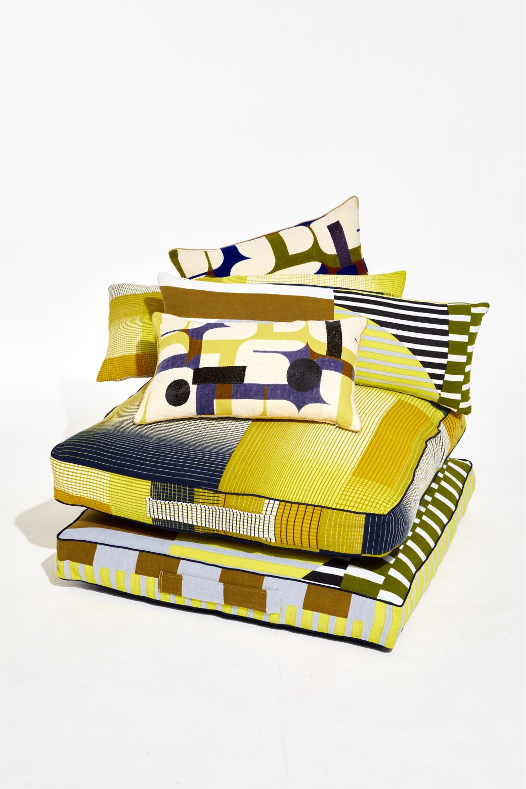 Echo Lime Floor Cushion 80/80/12Cm