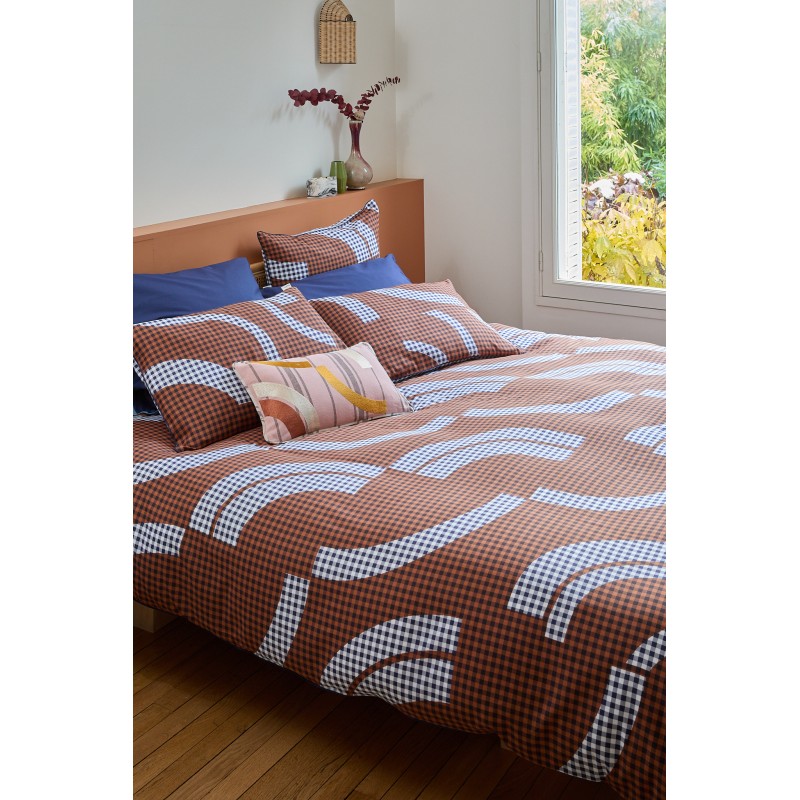 Duvet Set Vichy Ochre