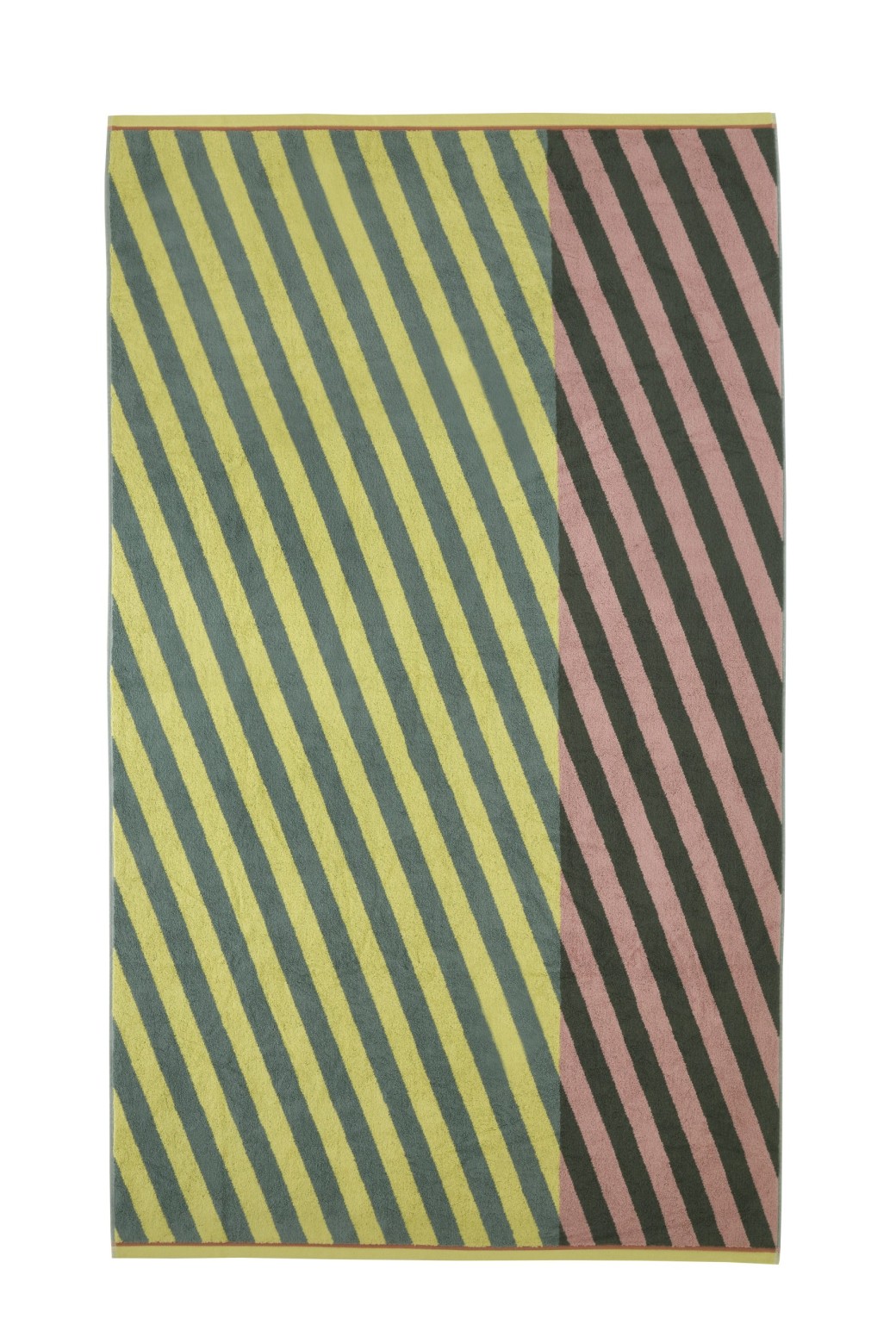 Serviette de bain Diagonal Jaune