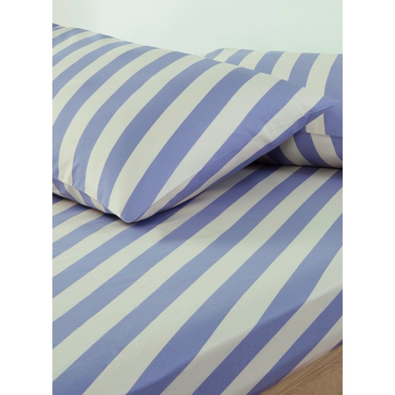 Drap Housse Diagonal Violet