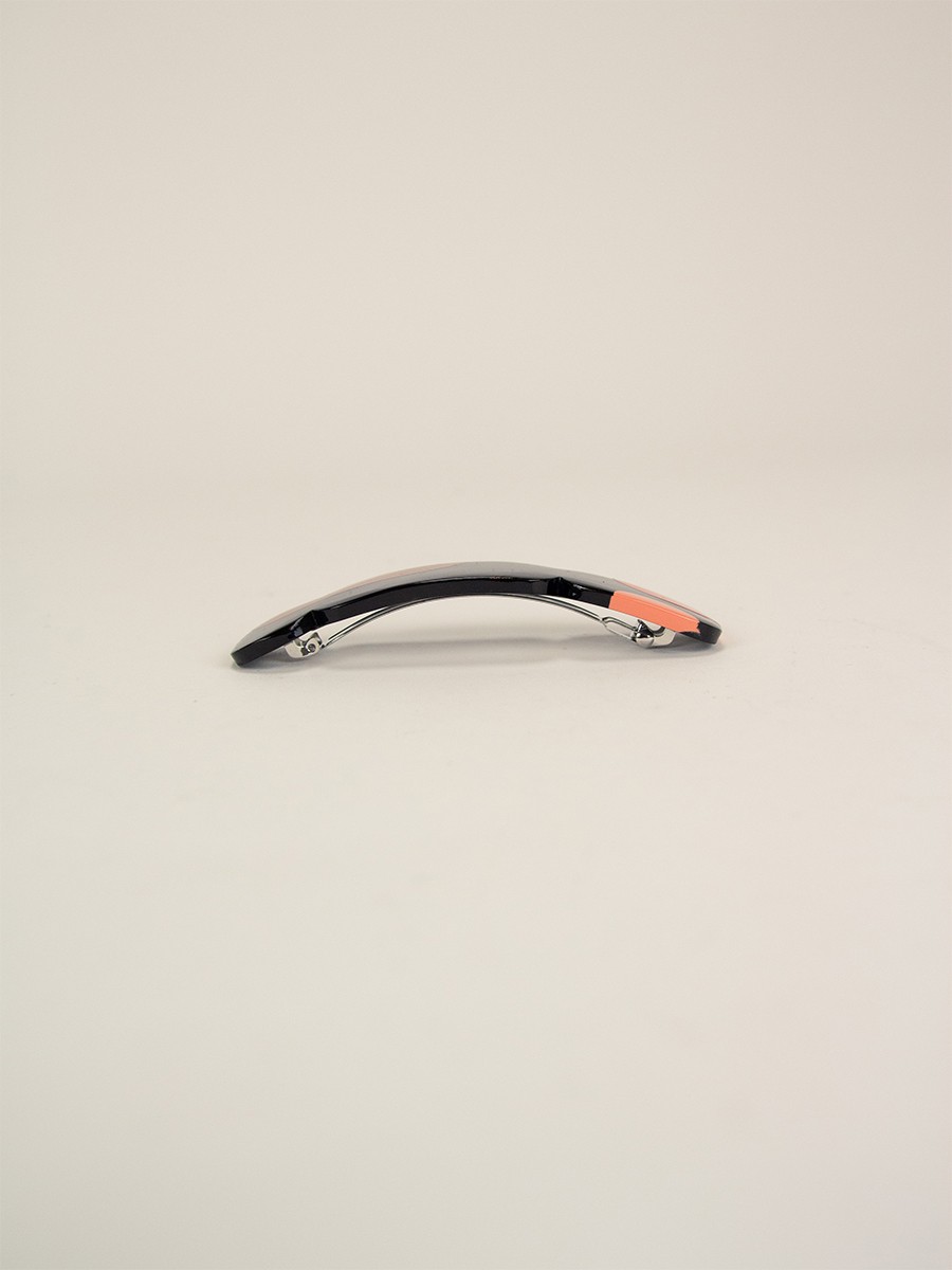 Nymph hair clip in black horn and Ginger lacquer