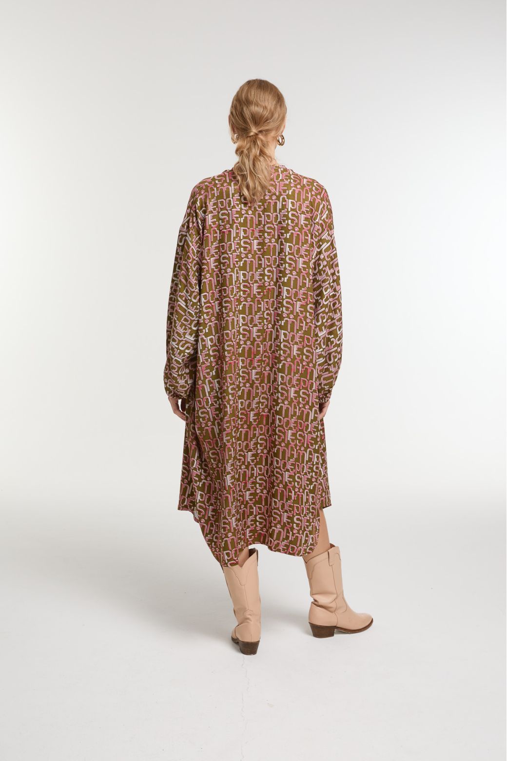 Robe Paradis Origine Kaki Rose