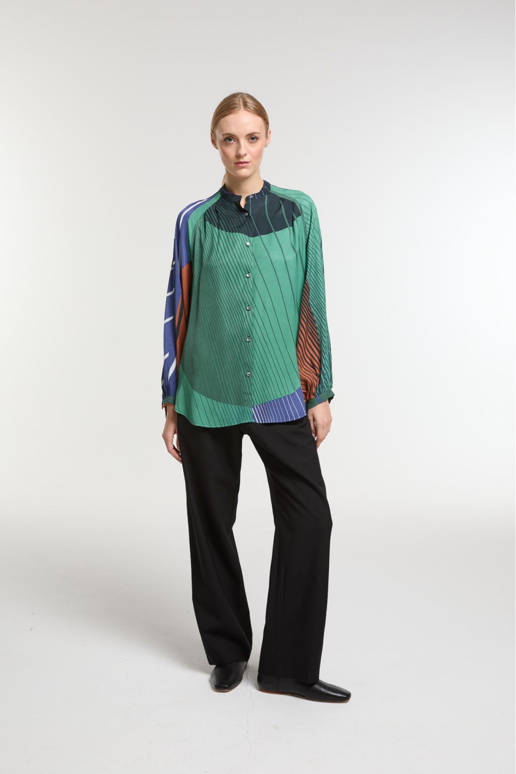 Chemise Lola Astre Bleu Vert