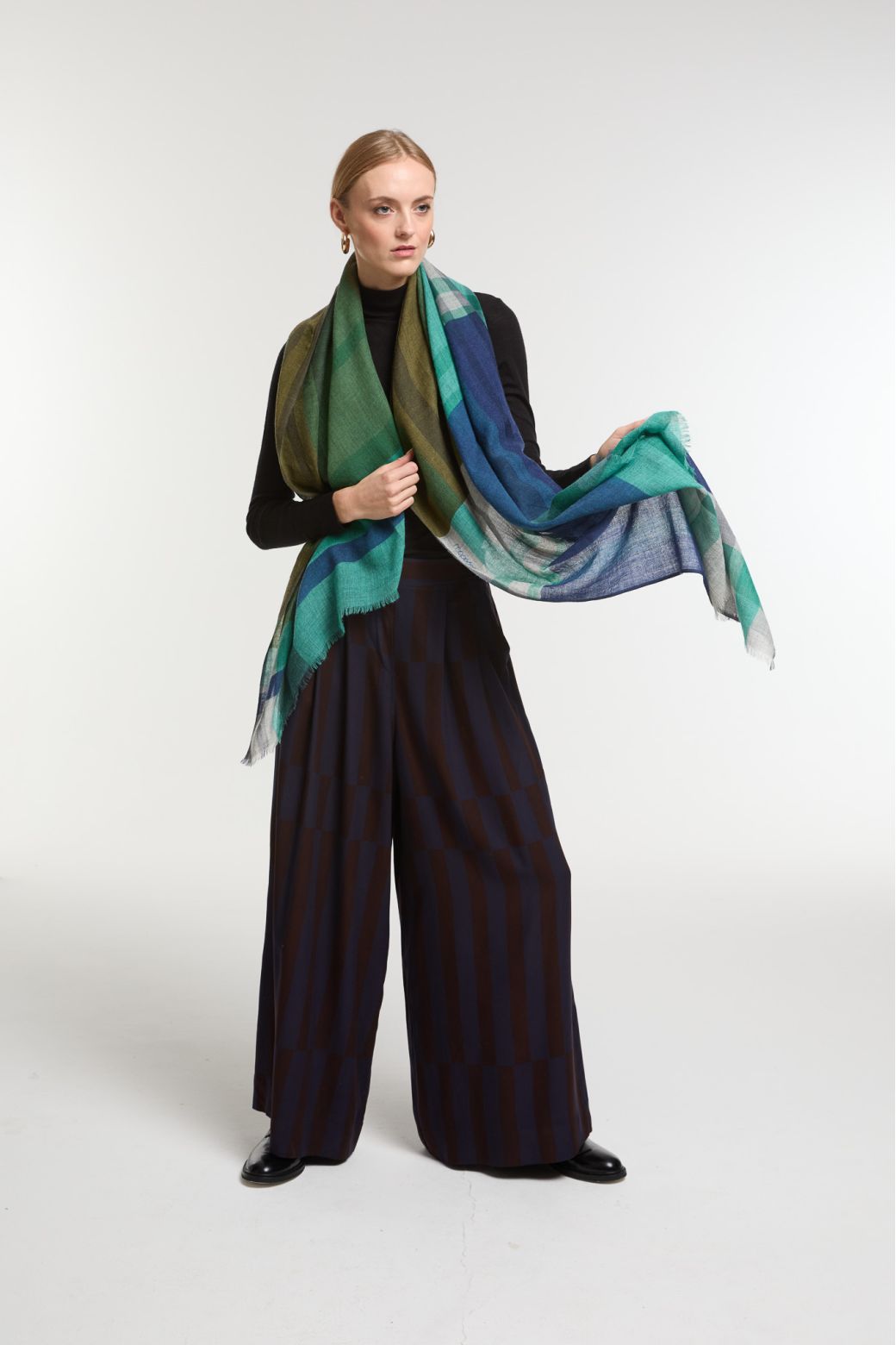 FoulardDivine Bleu Vert