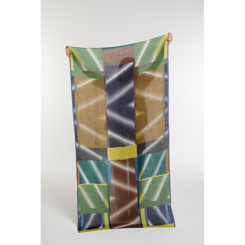 Foulard Mystique Lime Arty Moderne | Mapoésie Paris
