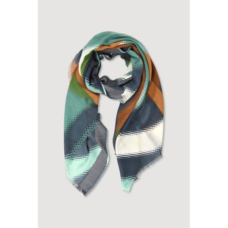 Foulard Mouvance Vert Style Créateur | Mapoésie Paris