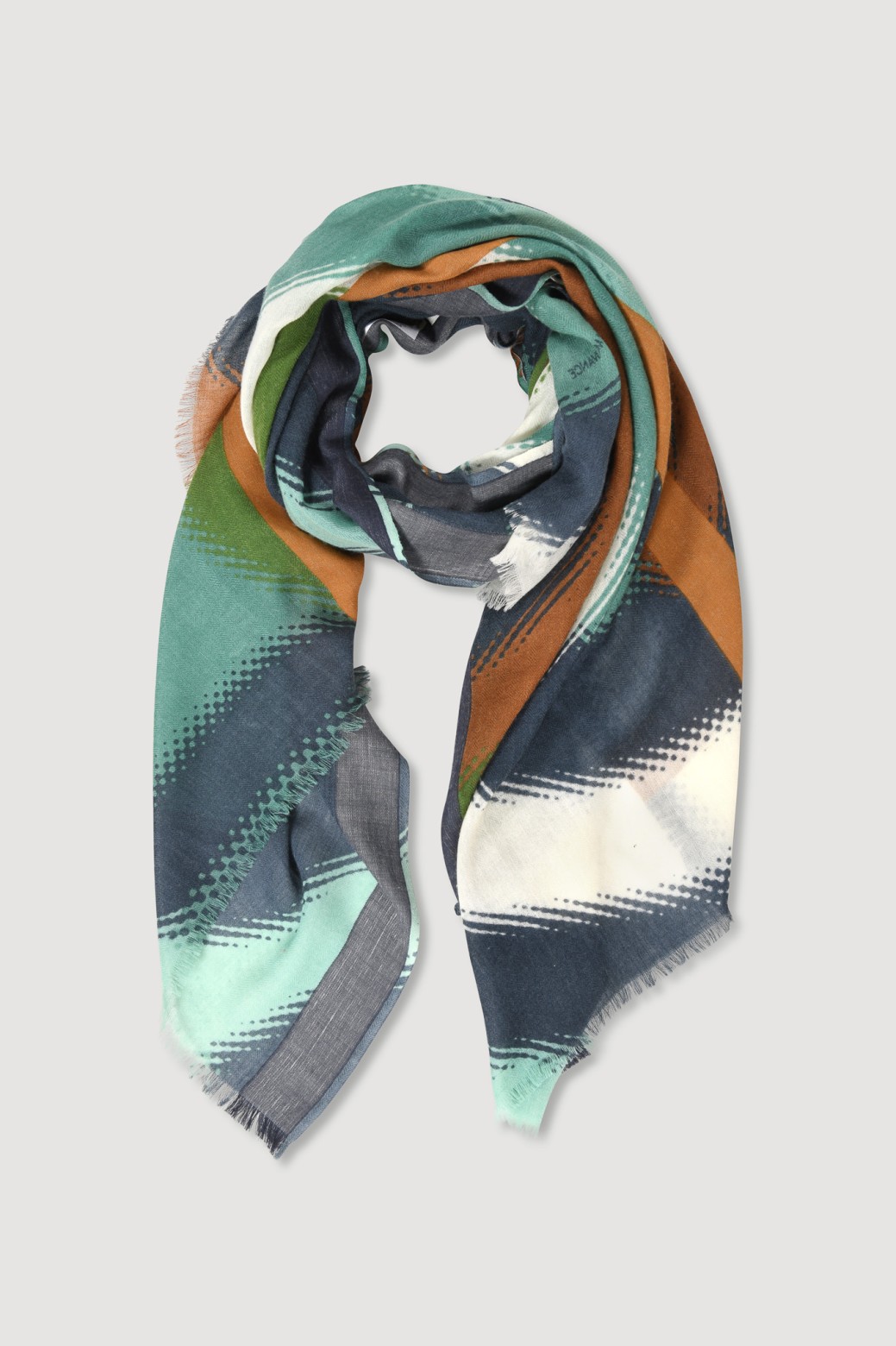 Foulard Mouvance Vert Style Créateur | Mapoésie Paris