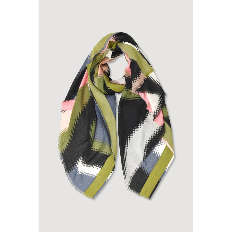 Foulard Mouvance Rose Design Arty | Mapoésie Paris