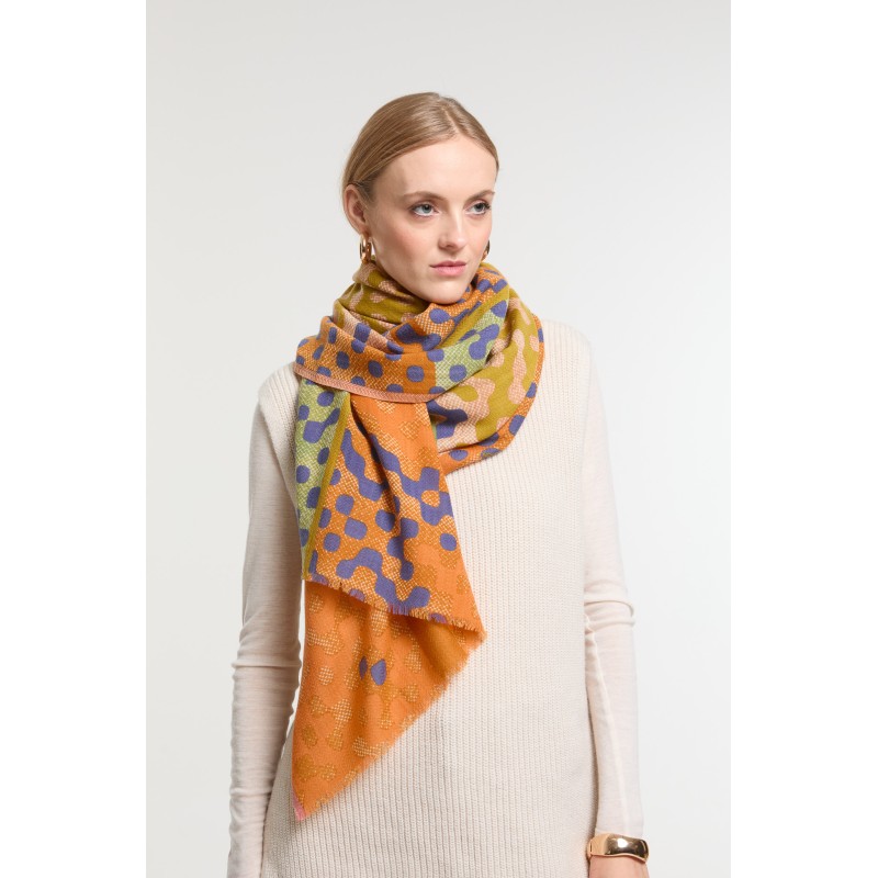 Foulard Variation Cuivre Reflets Chauds | Mapoésie