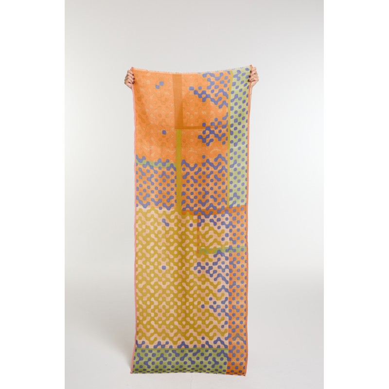 Foulard Variation Cuivre Reflets Chauds | Mapoésie