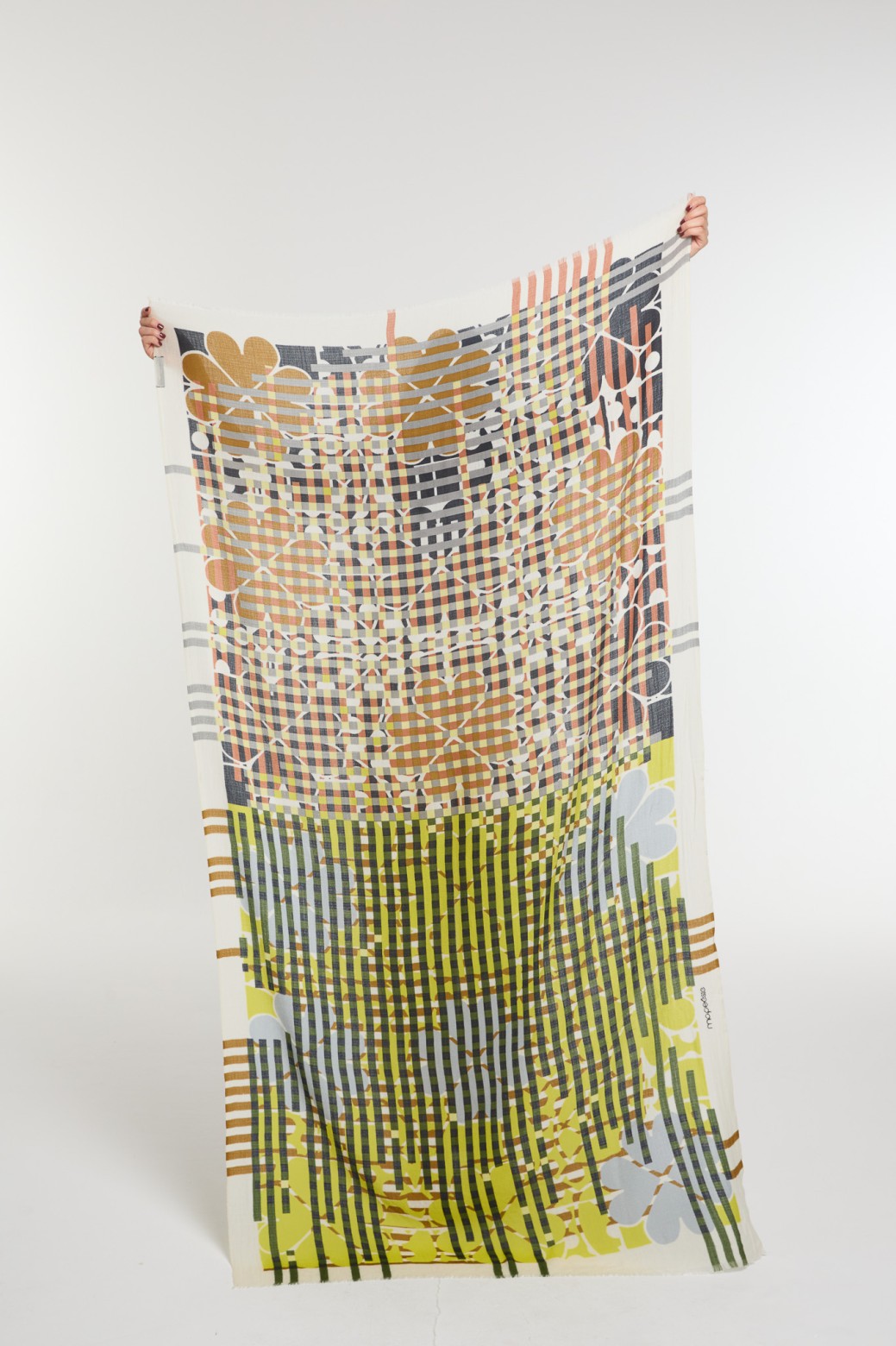 Foulard Fragrance Lime Motif Abstrait | Mapoésie Paris