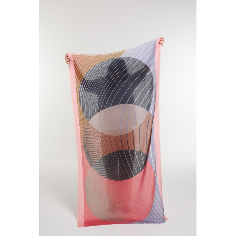 Foulard Astre Parme Nuance Douce | Mapoésie Paris