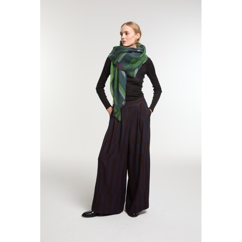 Foulard Édom Vert Style Contemporain | Mapoésie