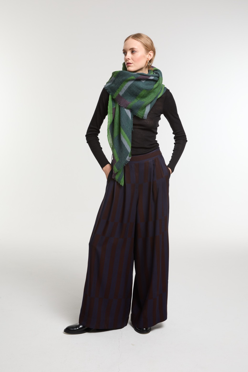 Foulard Édom Vert Style Contemporain | Mapoésie