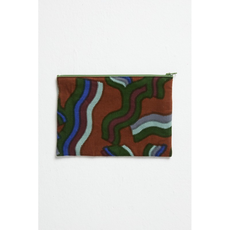 Pochette Goa Mouvance Bleu Motif Arty | Mapoésie Paris