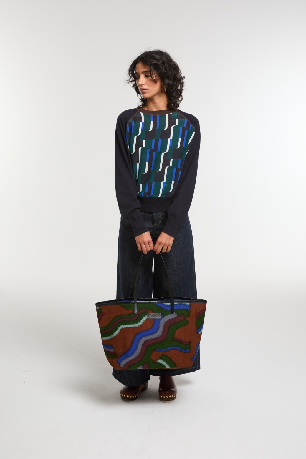 Sac Mirae Mouvance Bleu Look Graphique | Mapoésie