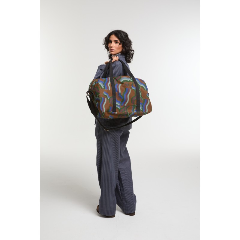 Sac de Voyage Evasion Mouvance Bleu Chic | Mapoésie Paris