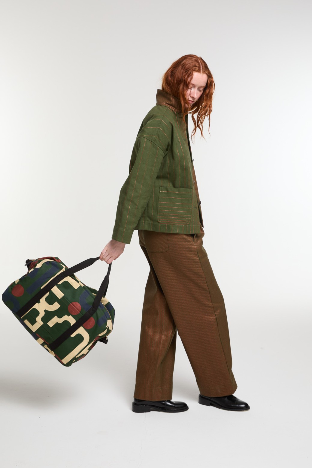 Sac de Voyage Evasion Lyrique Kaki Chic | Mapoésie Paris