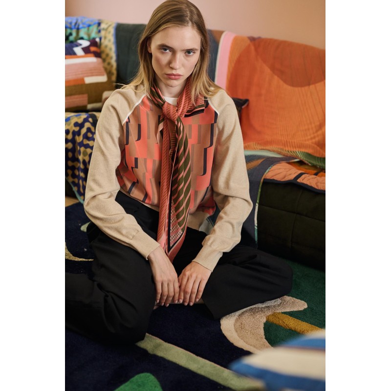 Pull Olympe Mystere Tan Style Moderne | Mapoésie Paris