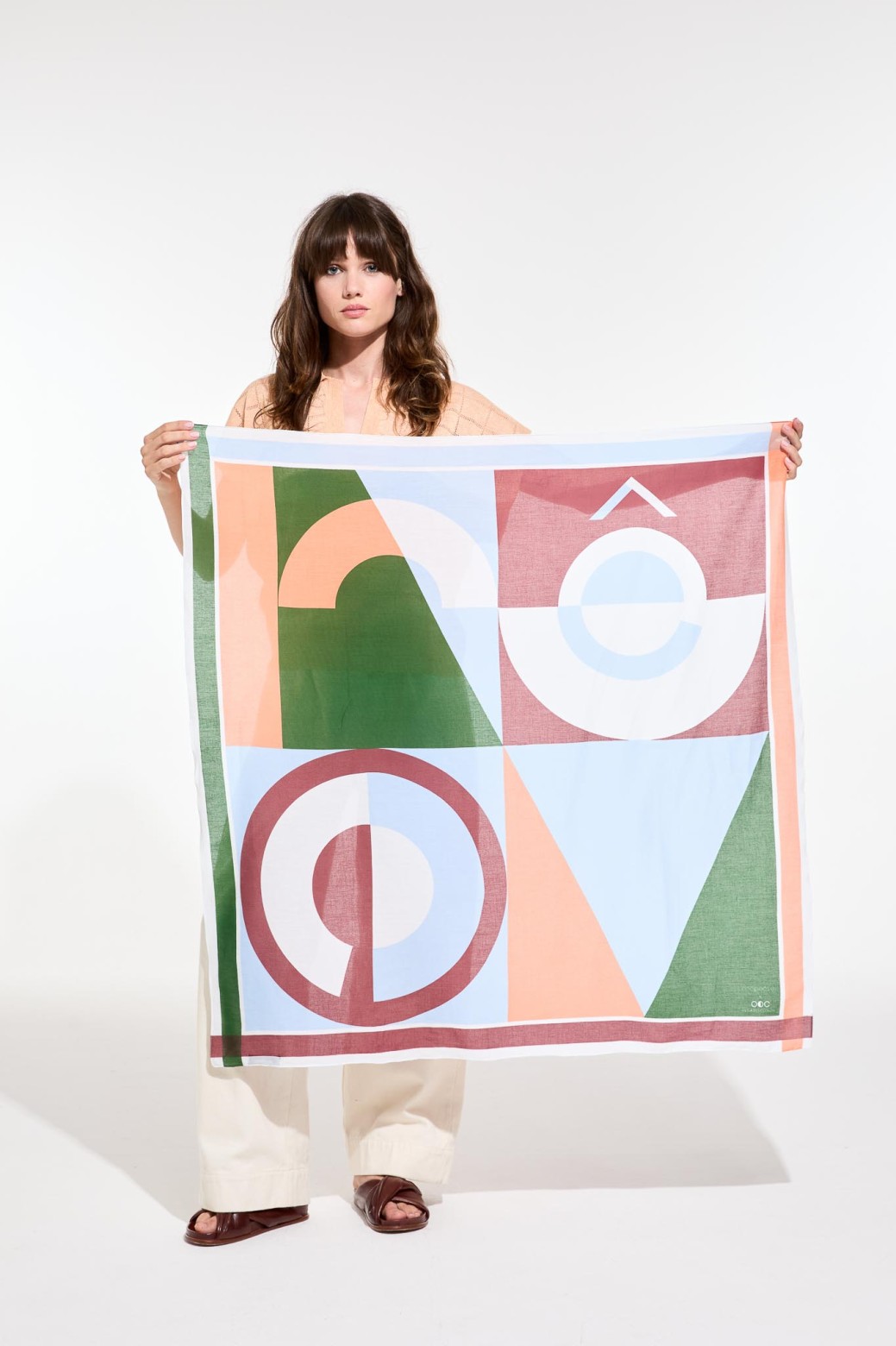 Carré en coton graphique Reve /Mapoésie