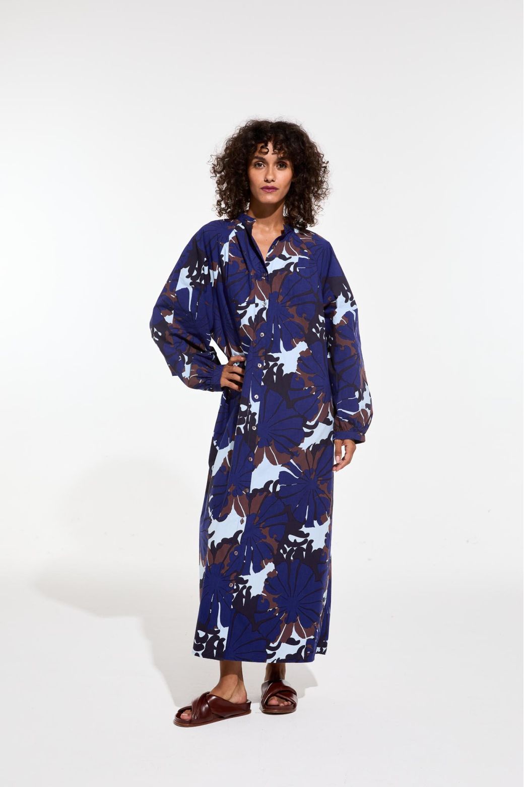 Robe Eulalie Pavot Bleu