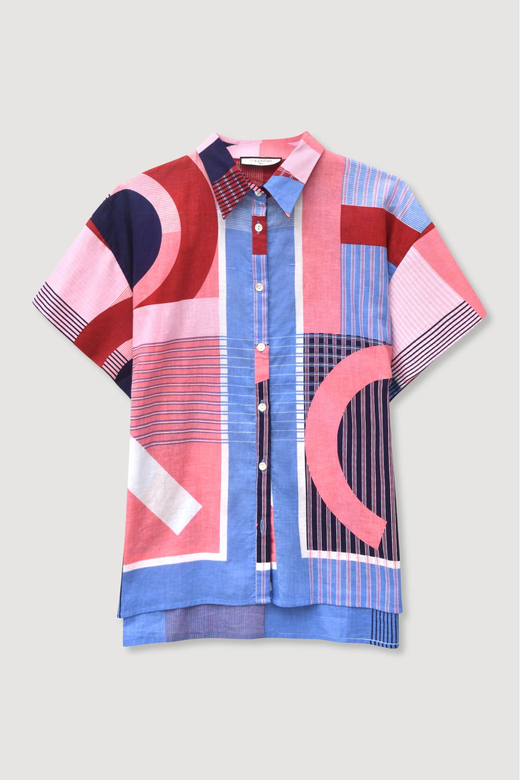 Chemise Andrew Ta Poesie Rouge Bleu