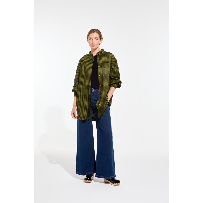 Chemise Marcel Freesia Kaki Marine
