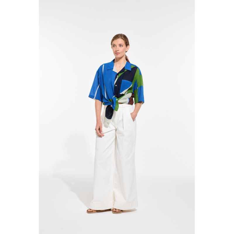 Chemise Homy Liane Bleu Vert