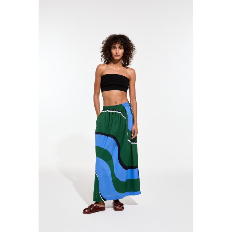 Jupe Juliette Madone Bleu Vert