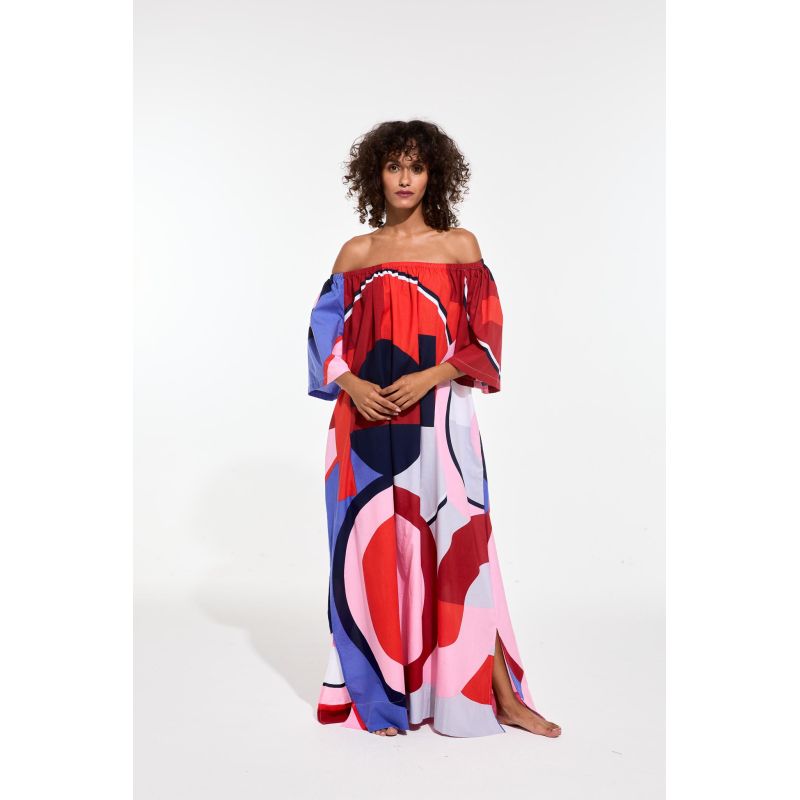 Robe Palao Poesie Rouge Bleu