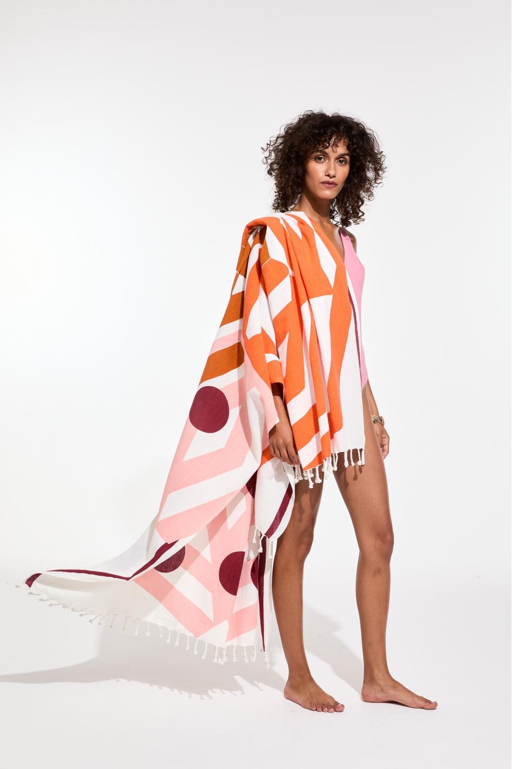 OrangeBloom Beach Towel