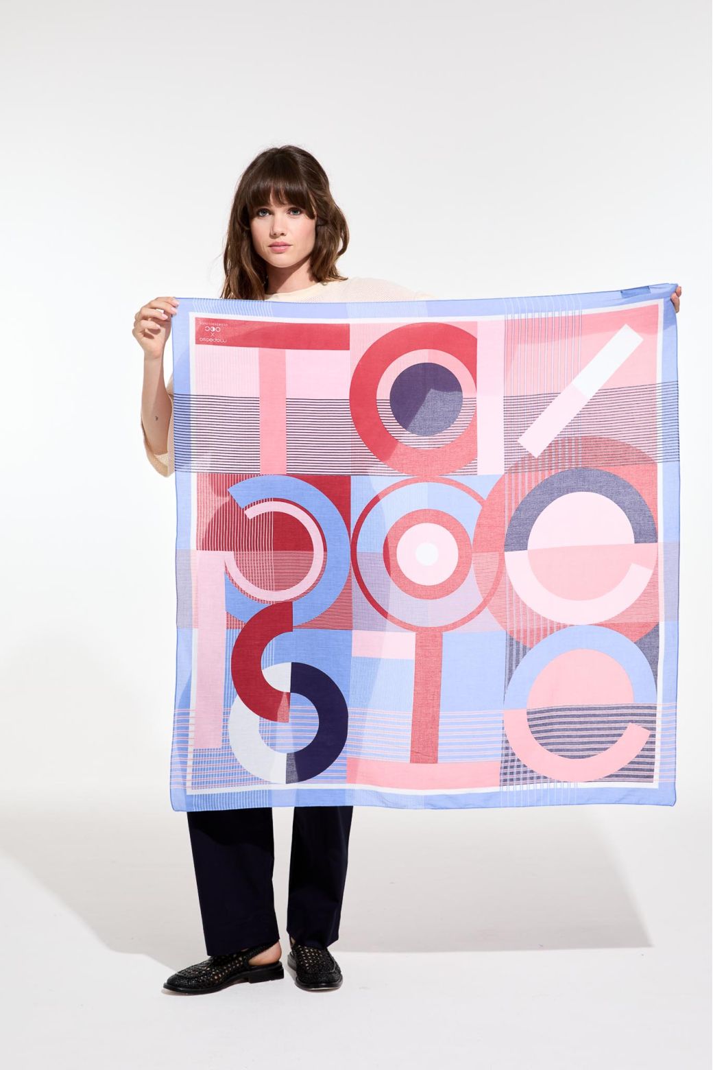 Red Blue Tapoesie Scarf