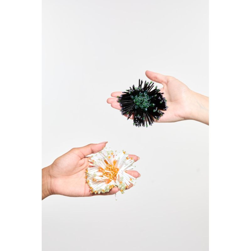 Broche AnemoneBlanc