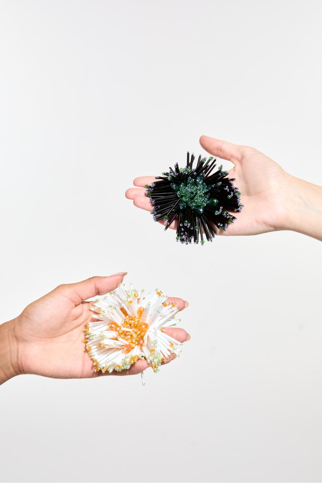 Broche AnemoneBlanc