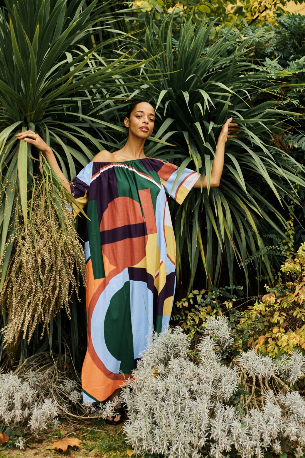 Robe bustier longue à motif/Mapoésie