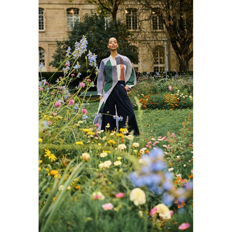 Robe d'été manches longues-parme/Mapoésie